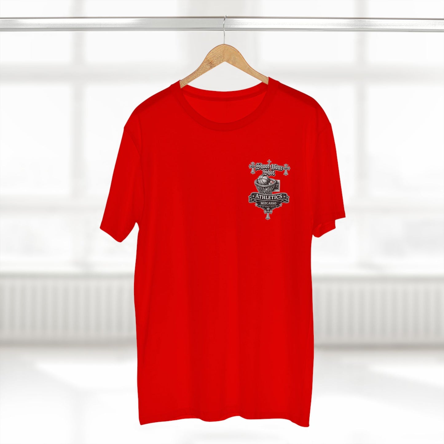 SYS Mizcasso Crest T-Shirt — Gothic Shield Logo Tee