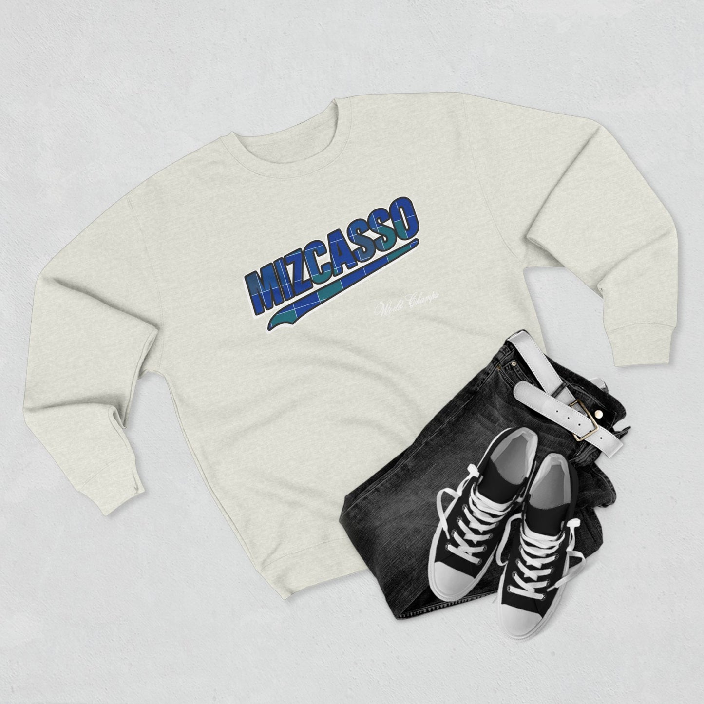 Mizcasso Graphic Unisex Crewneck Sweatshirt - Casual Streetwear Style