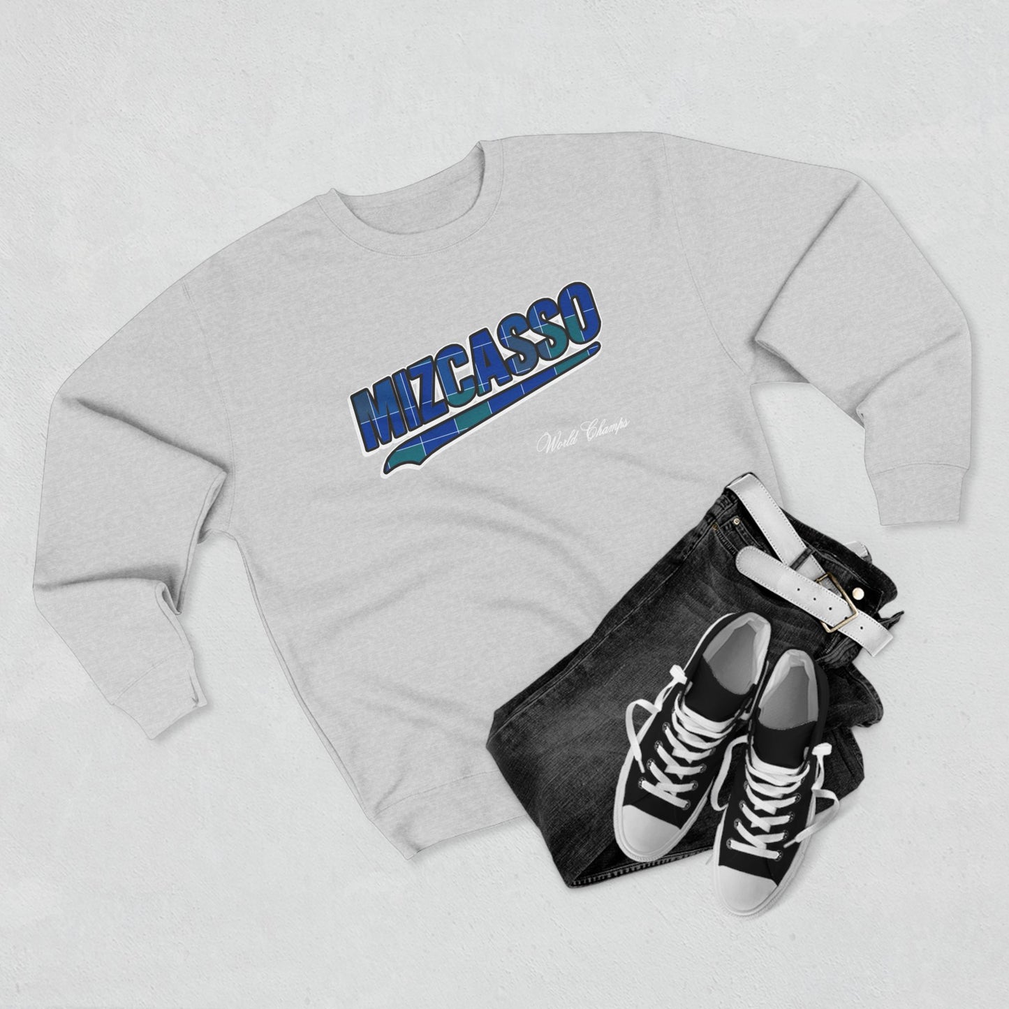 Mizcasso Graphic Unisex Crewneck Sweatshirt - Casual Streetwear Style