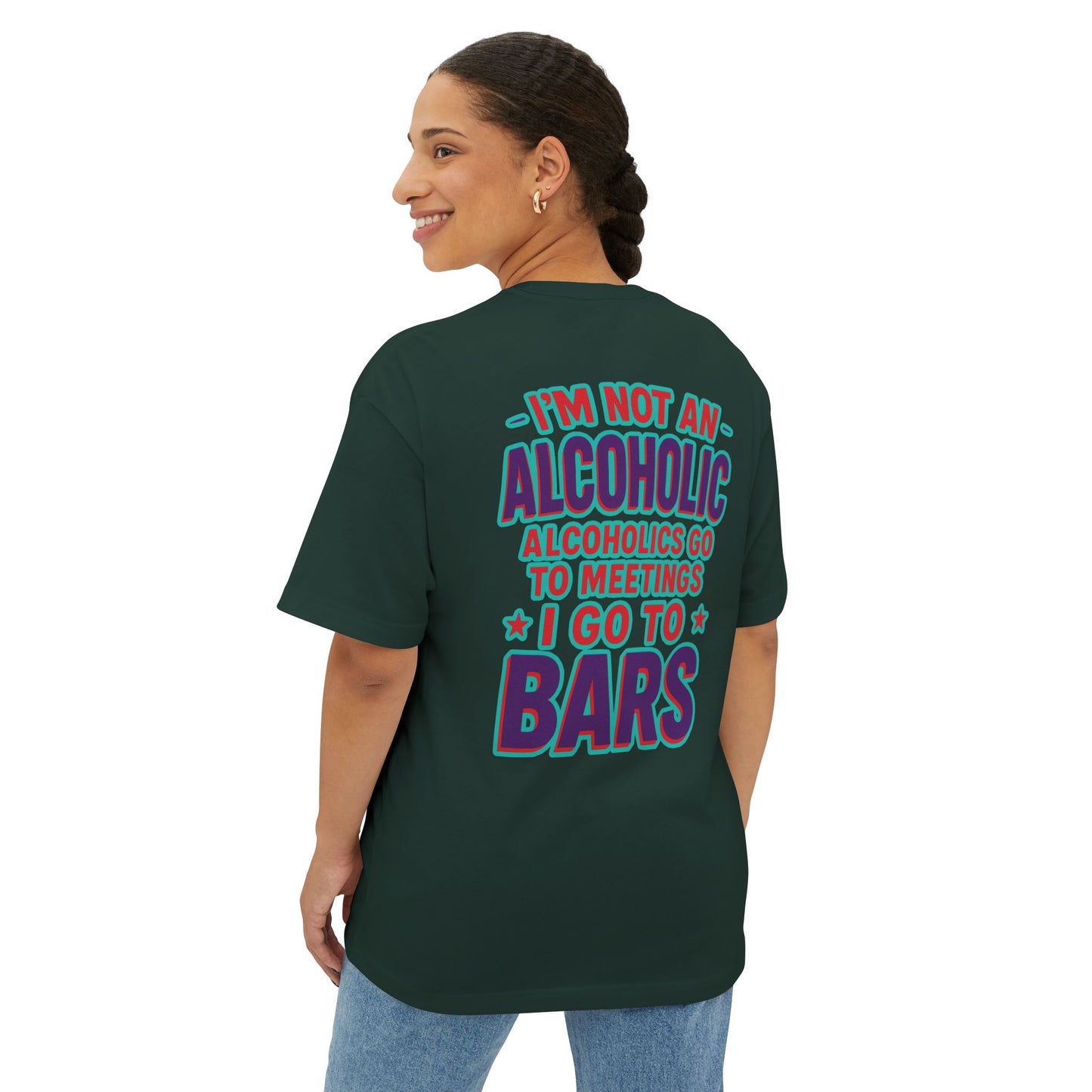 Funny Unisex Oversized Tee for Bar Lovers - Perfect Gift for Alcohol Enthusiasts