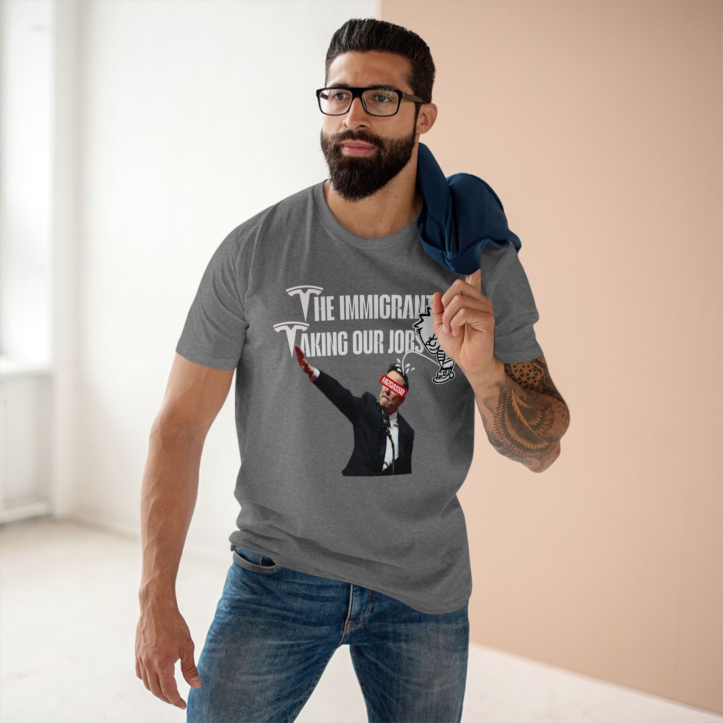 Funny Immigrant Job Humor Tee - Adult Staple T-Shirt