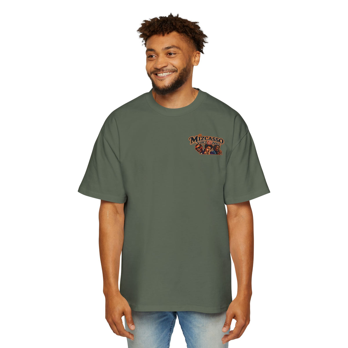 Oversized Men's Tee — Vintage Nightlife Graphic Streetwear