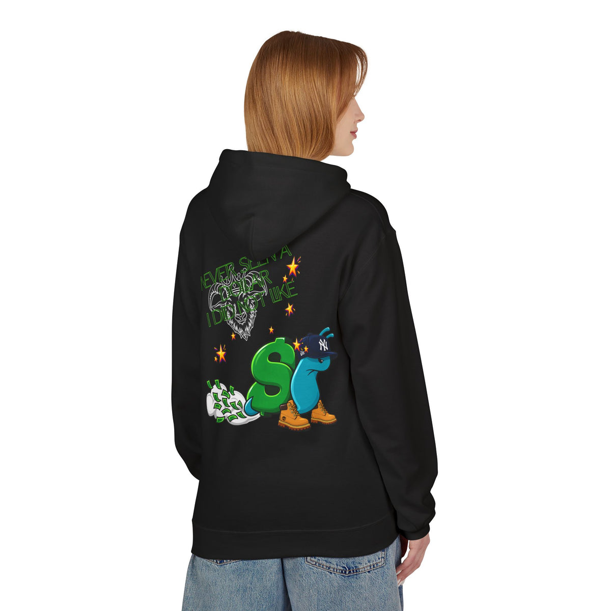 Never Sell a Snek Hoodie — Streetwear Graphic Pullover with Sneaky S Logo