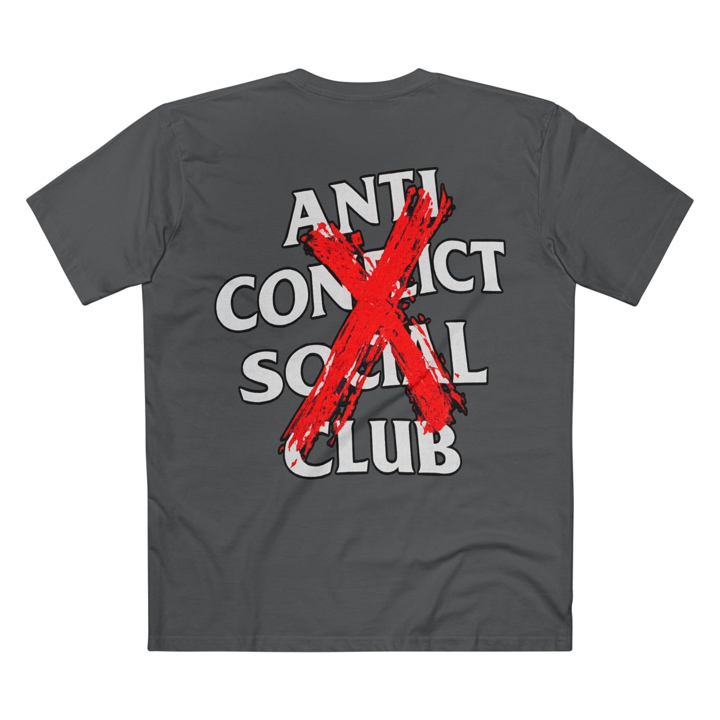 Anti Contact Social Club T-Shirt — Red X Graphic Tee