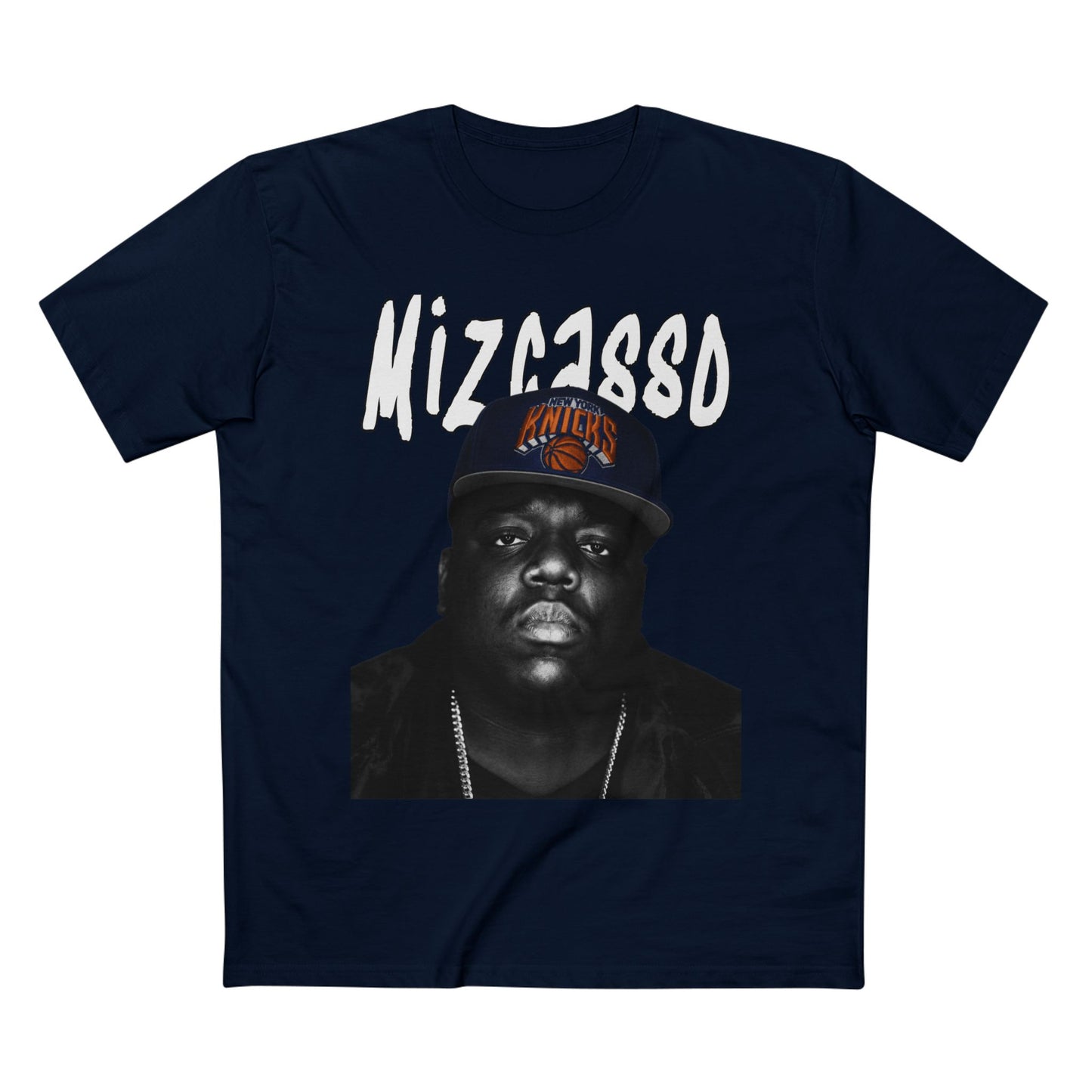 Biggie Portrait Tee — 'Mizza1980' Retro Hip-Hop Graphic T-Shirt