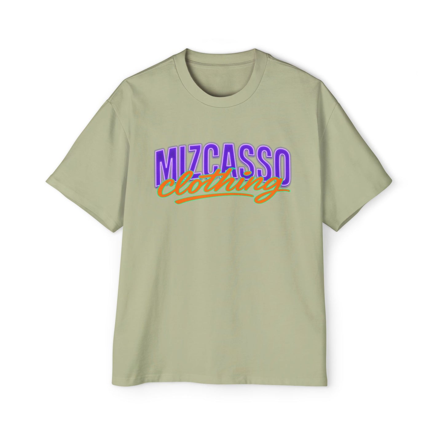 Men's Heavy Oversized Tee - Mizcasso Clothing with Brooklyn Bridge Design
