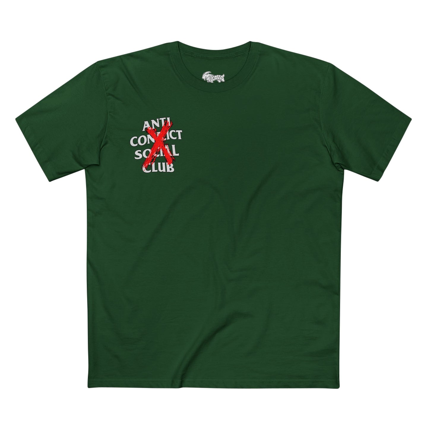 Anti Contact Social Club T-Shirt — Red X Graphic Tee