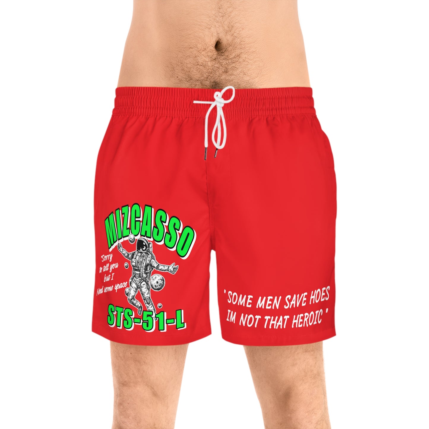 Men's Mid-Length Swim  “ It’s me not you “ Shorts (AOP)