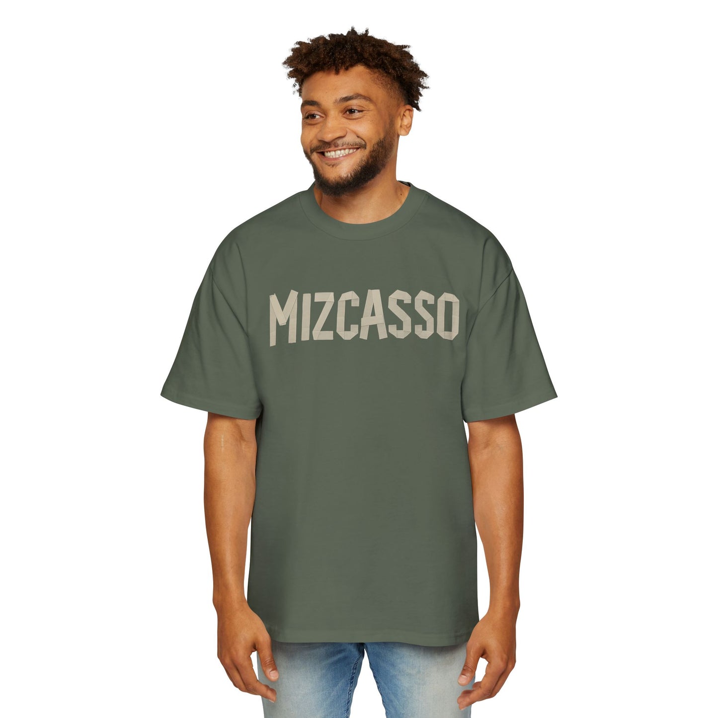 Men's Heavy Oversized Tee - Mizcasso Graphic Design