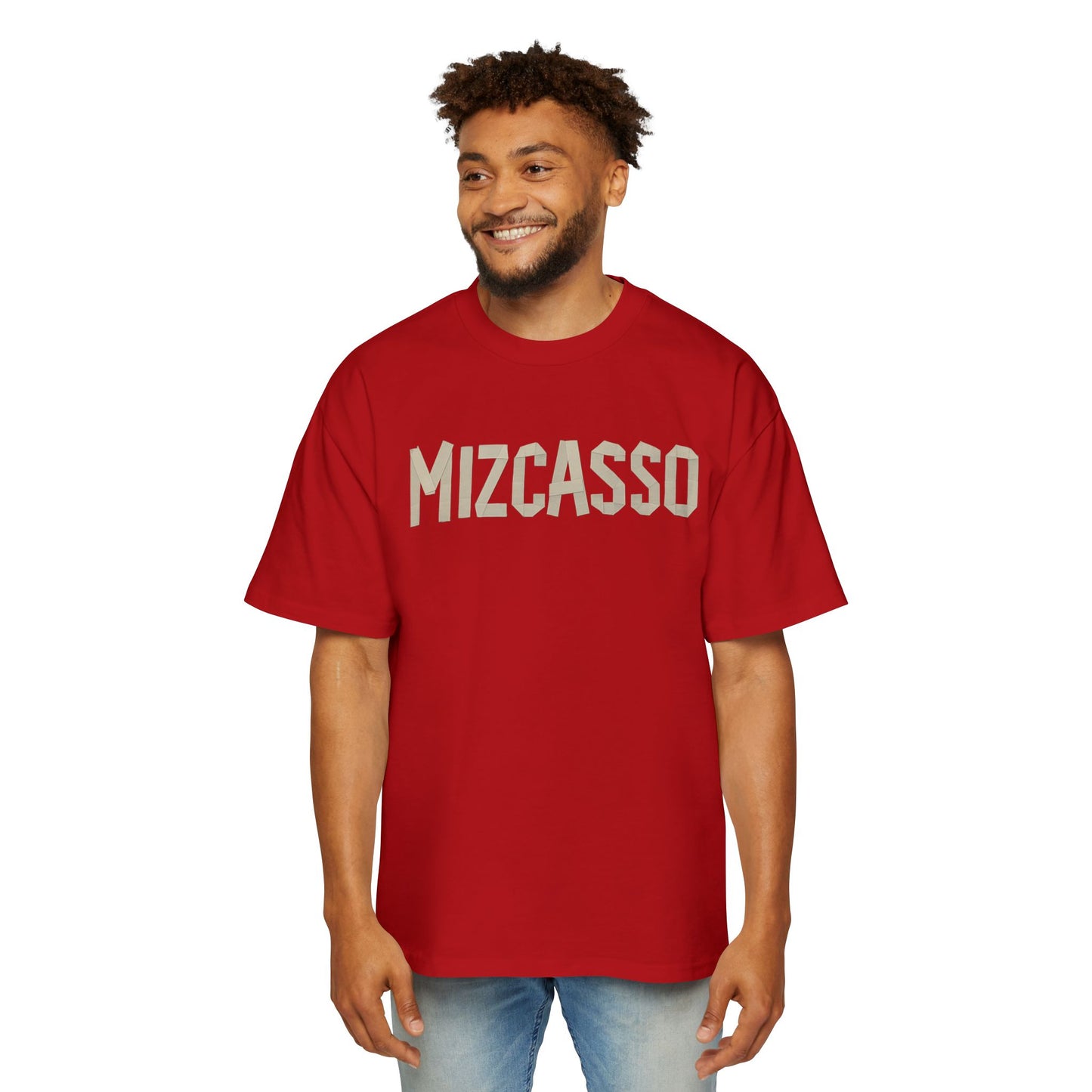 Men's Heavy Oversized Tee - Mizcasso Graphic Design