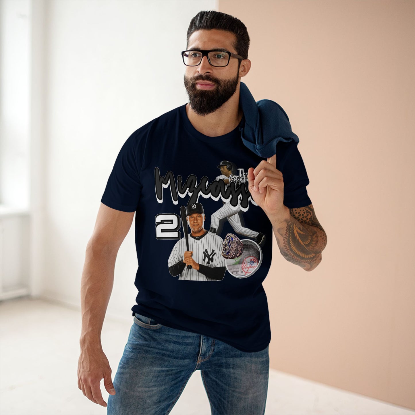 Vintage Baseball Fan Tee with Player Graphic - Perfect for Sports Events