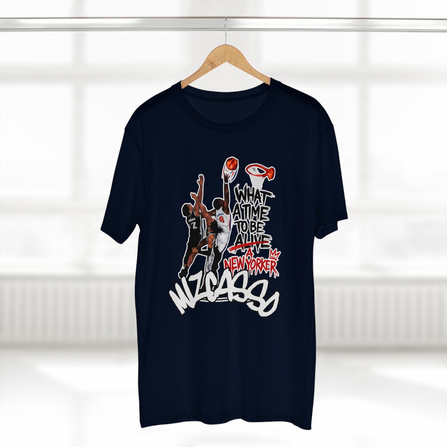 Basketball Graphic Tee — "What A Time To Be Alive" New Yorker Design
