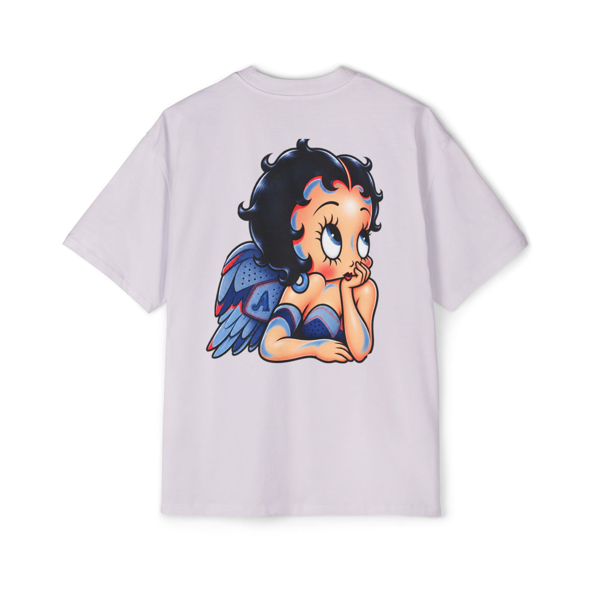Betty Boop Angel Graphic Tee — Vintage Cartoon Oversized T-Shirt