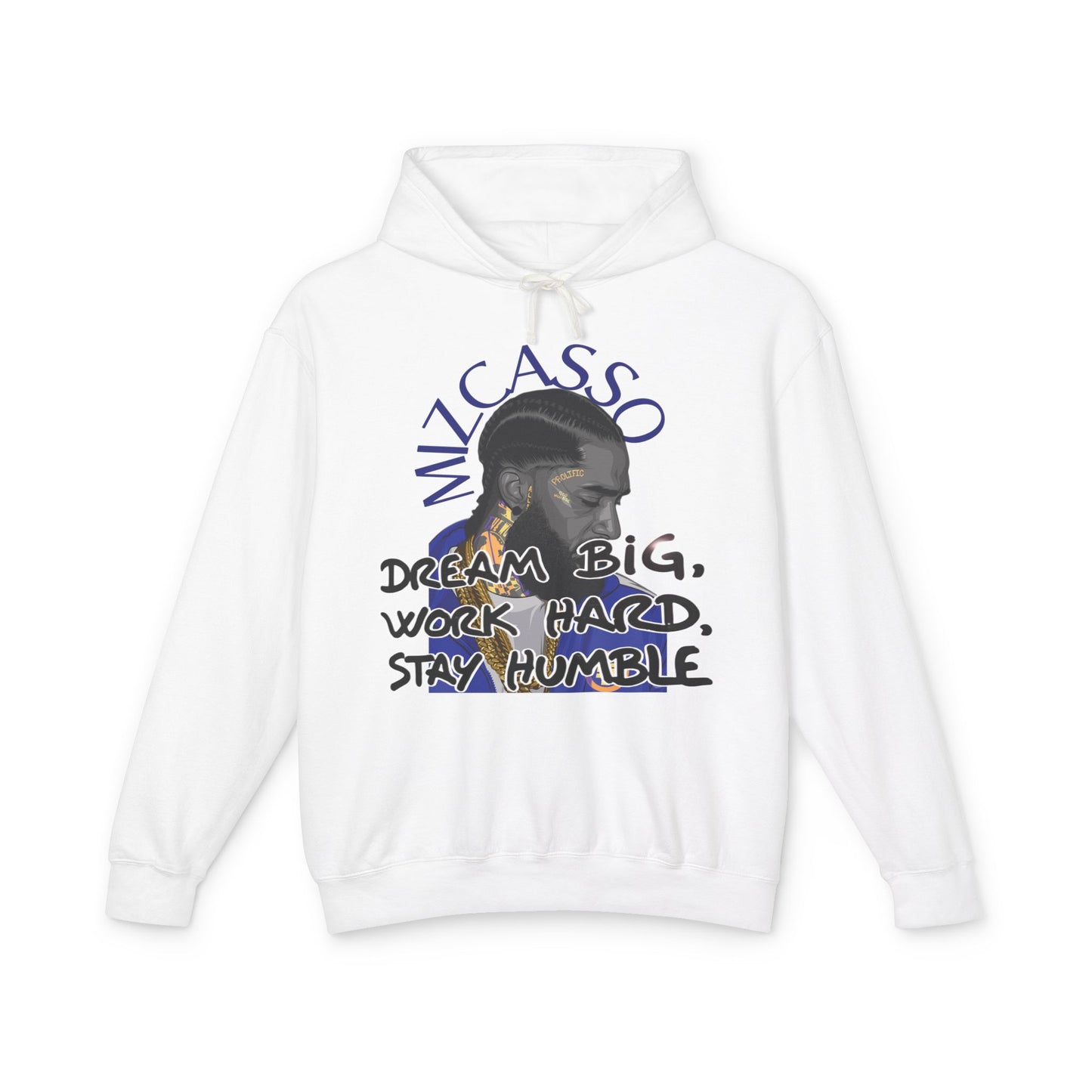 Hoodie — MiCasso Portrait “Dream Big, Work Hard, Stay Humble” Inspirational Hoodie