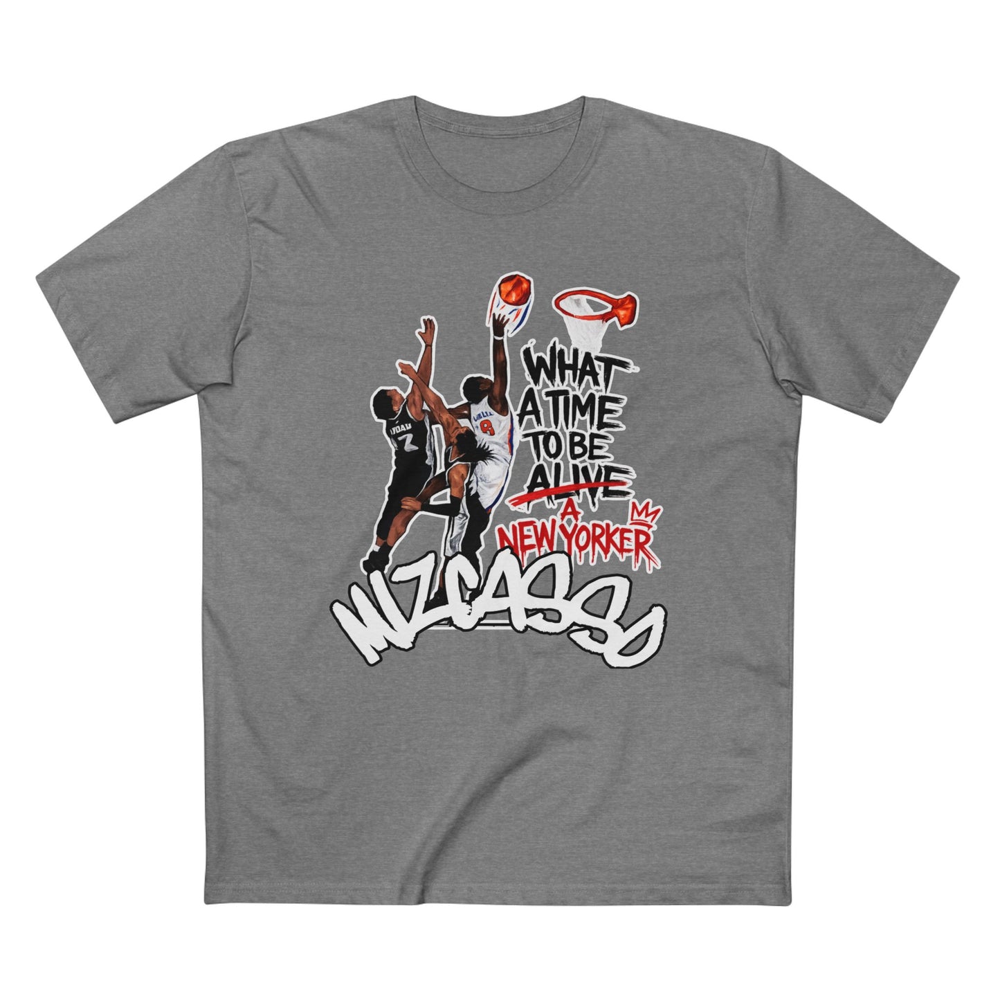 Basketball Graphic Tee — "What A Time To Be Alive" New Yorker Design