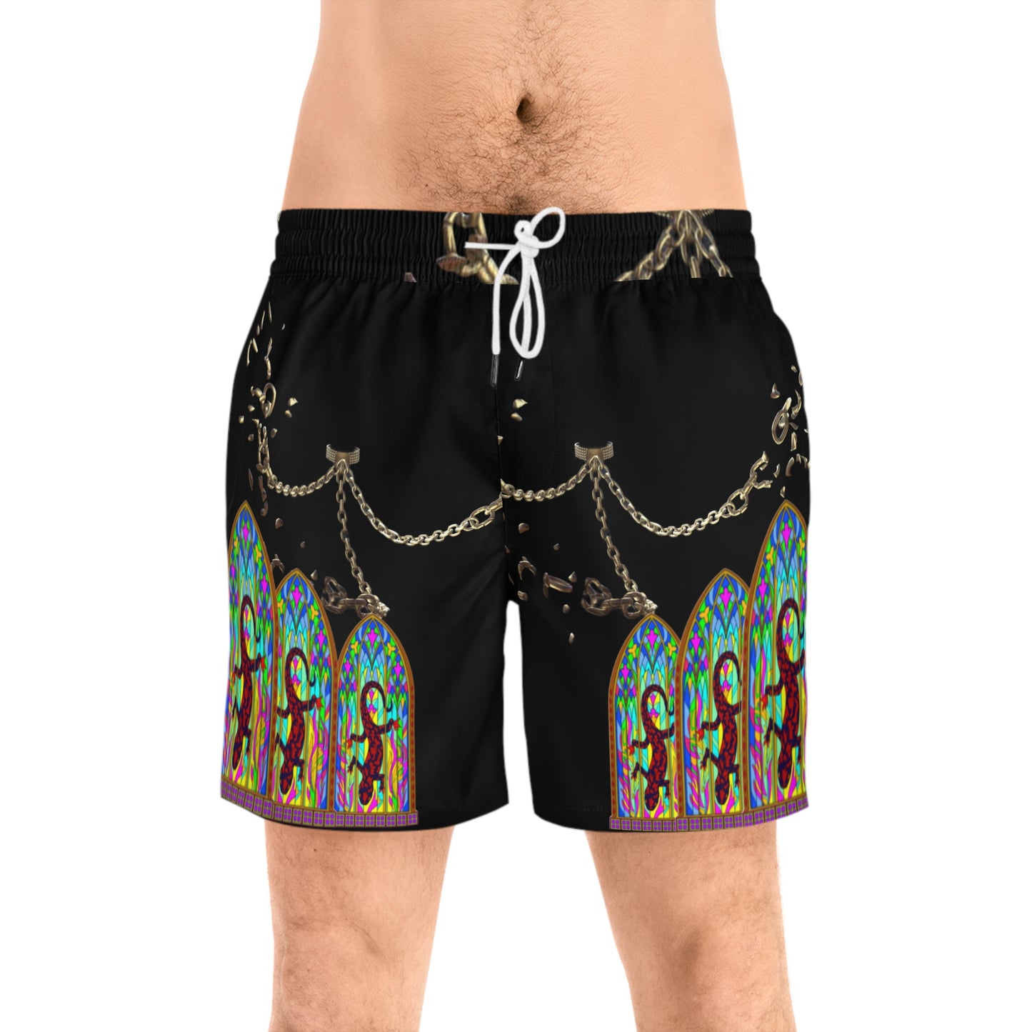 Men's Mid-Length Swim Shorts (AOP)