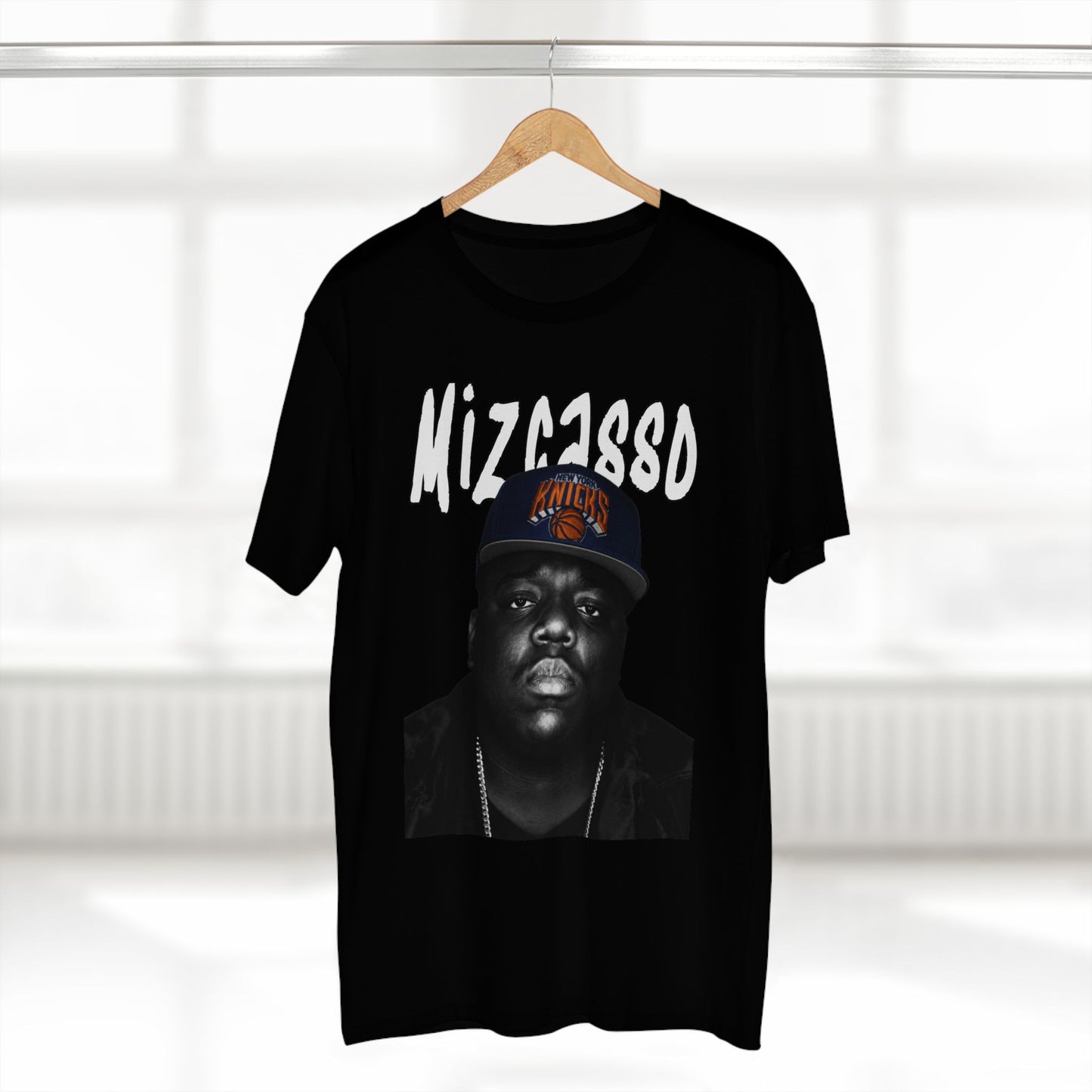 Biggie Portrait Tee — 'Mizza1980' Retro Hip-Hop Graphic T-Shirt