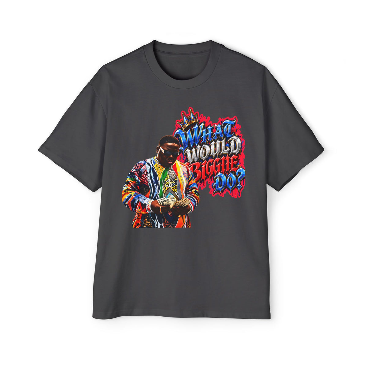Hip-Hop Tribute Tee — "What Would Biggie Do" Graphic T-Shirt