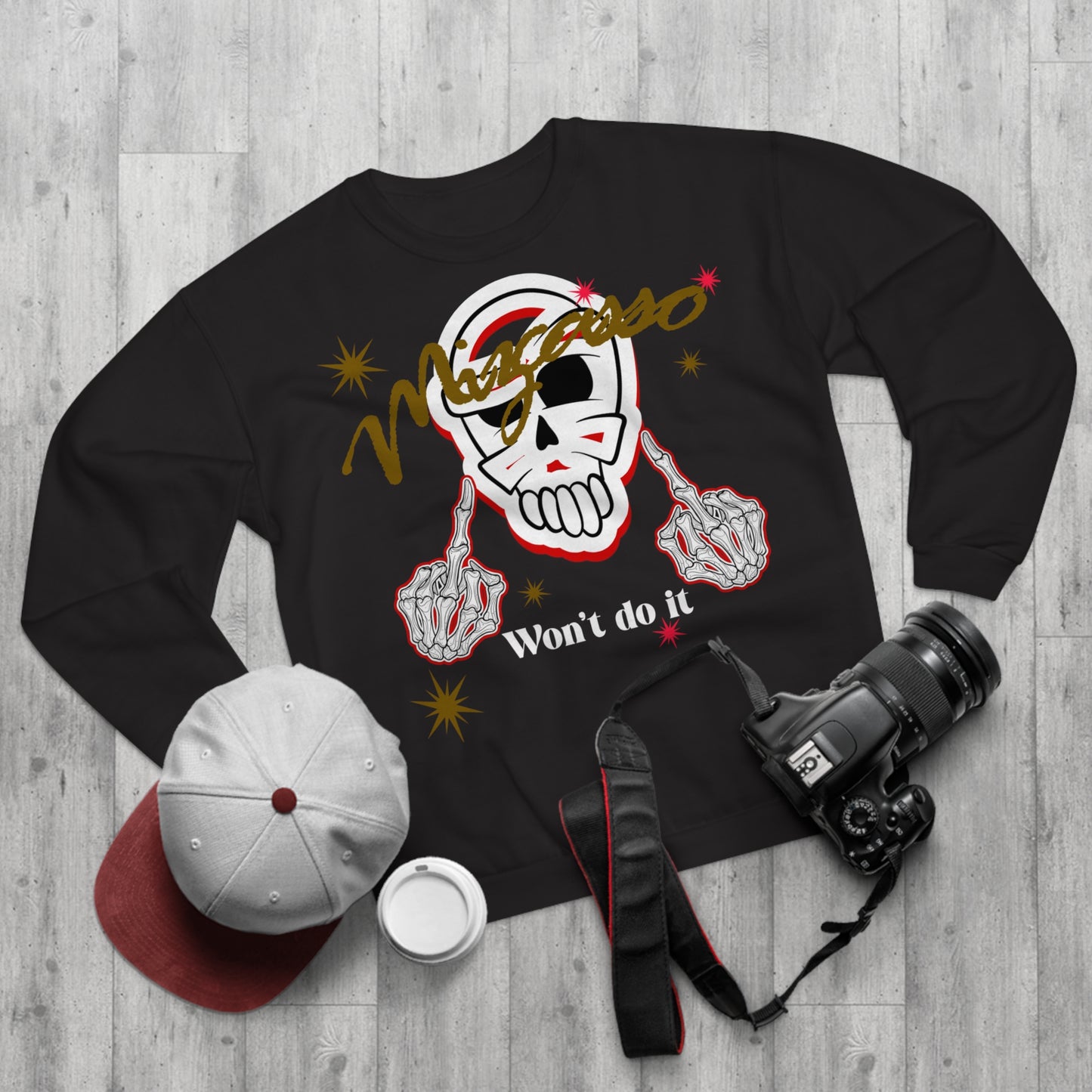 Skull Graphic Sweatshirt for Trendsetters, Unisex Crew Neck, Halloween Apparel, Casual Wear, Gift for Her or Him