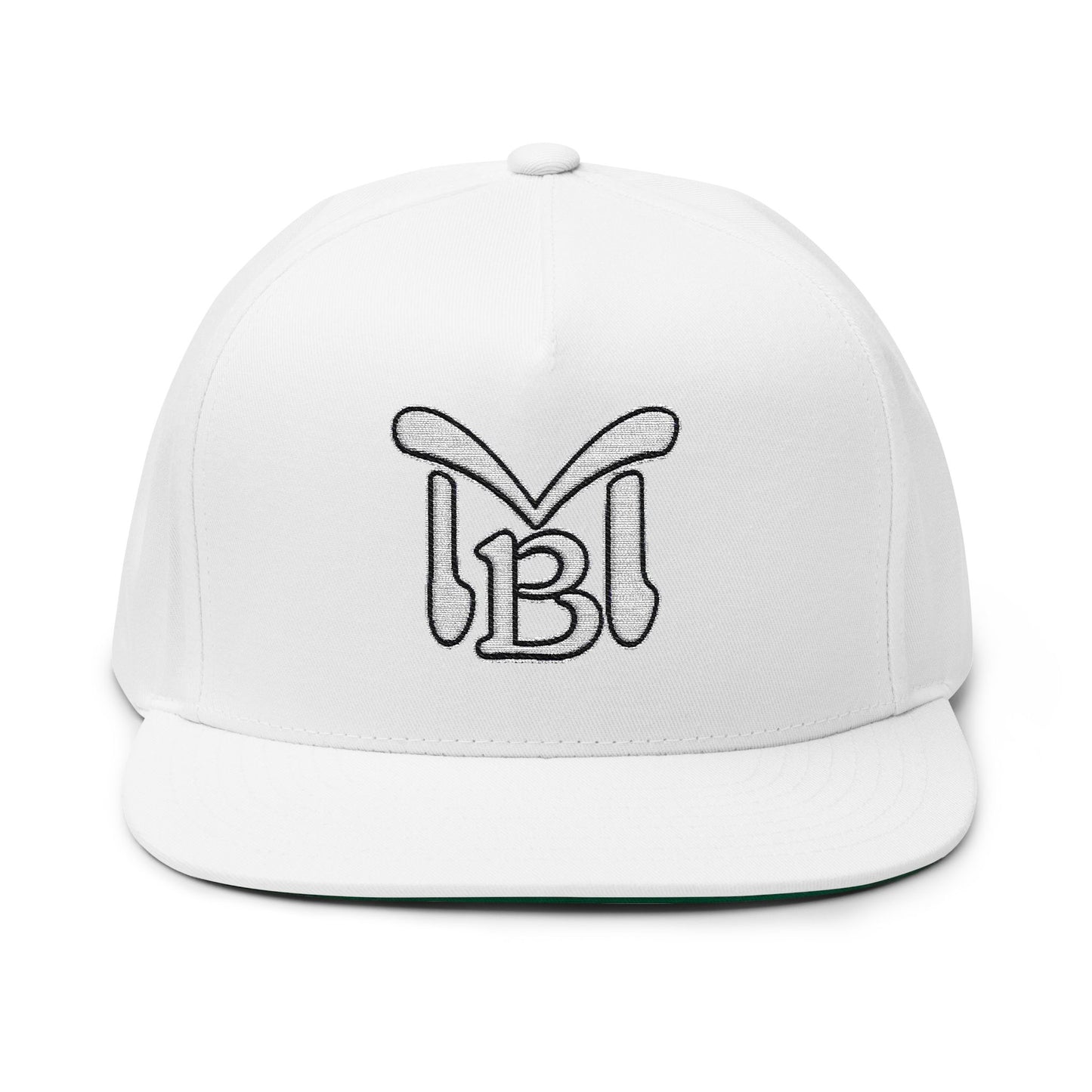 Stylish Flat Bill Cap - Modern Embroidered Design