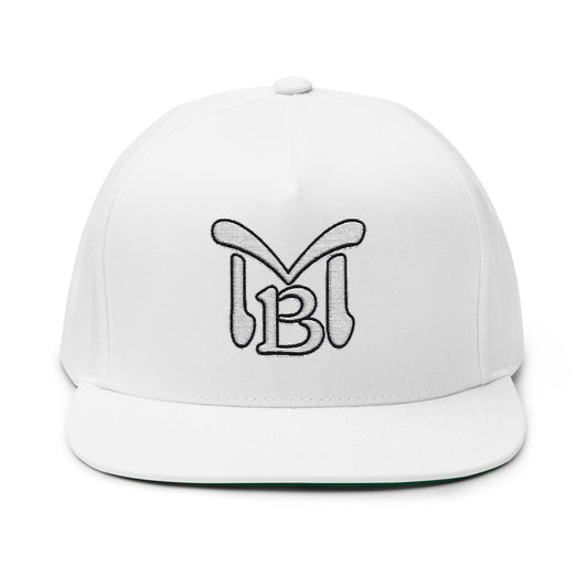 Stylish Flat Bill Cap - Modern Embroidered Design