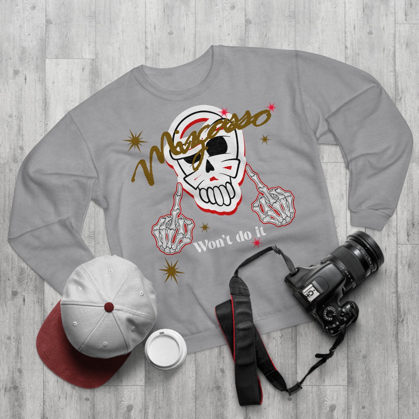 Skull Graphic Sweatshirt for Trendsetters, Unisex Crew Neck, Halloween Apparel, Casual Wear, Gift for Her or Him