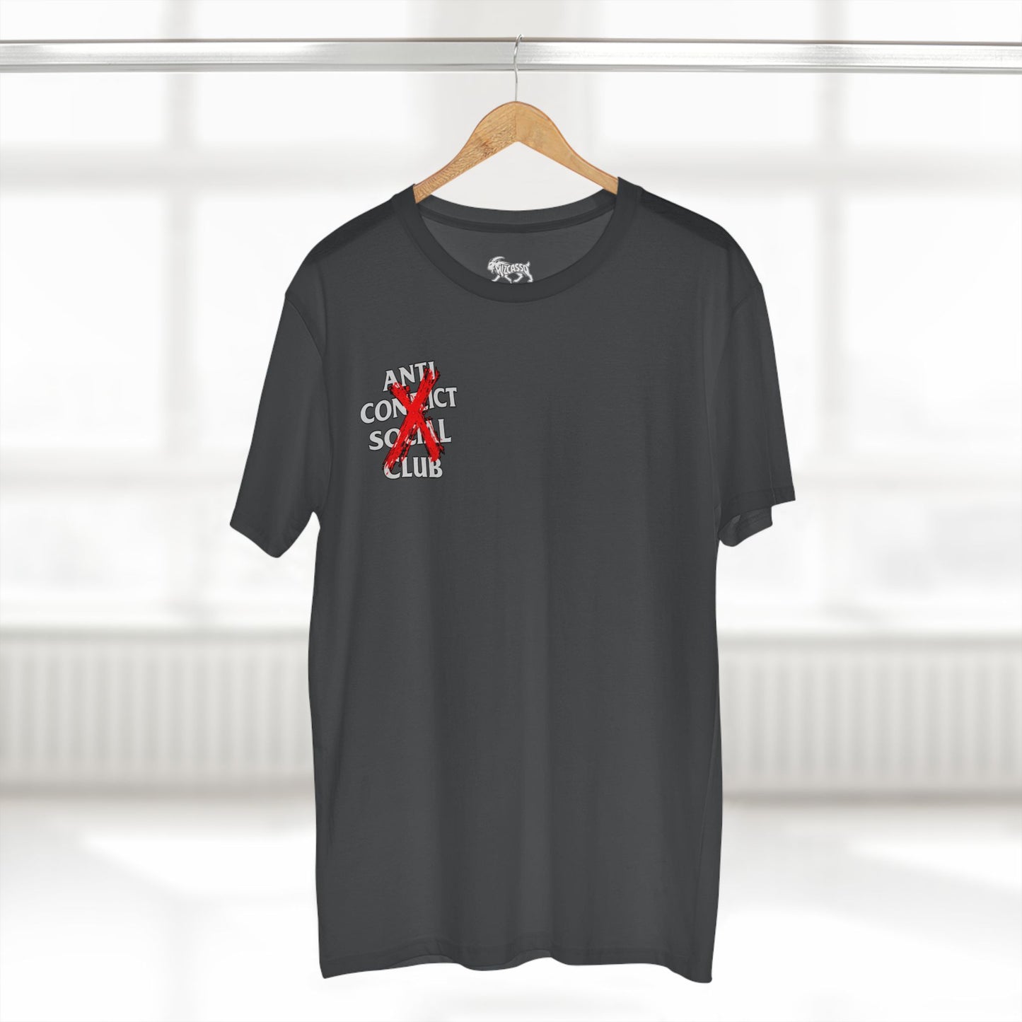 Anti Contact Social Club T-Shirt — Red X Graphic Tee