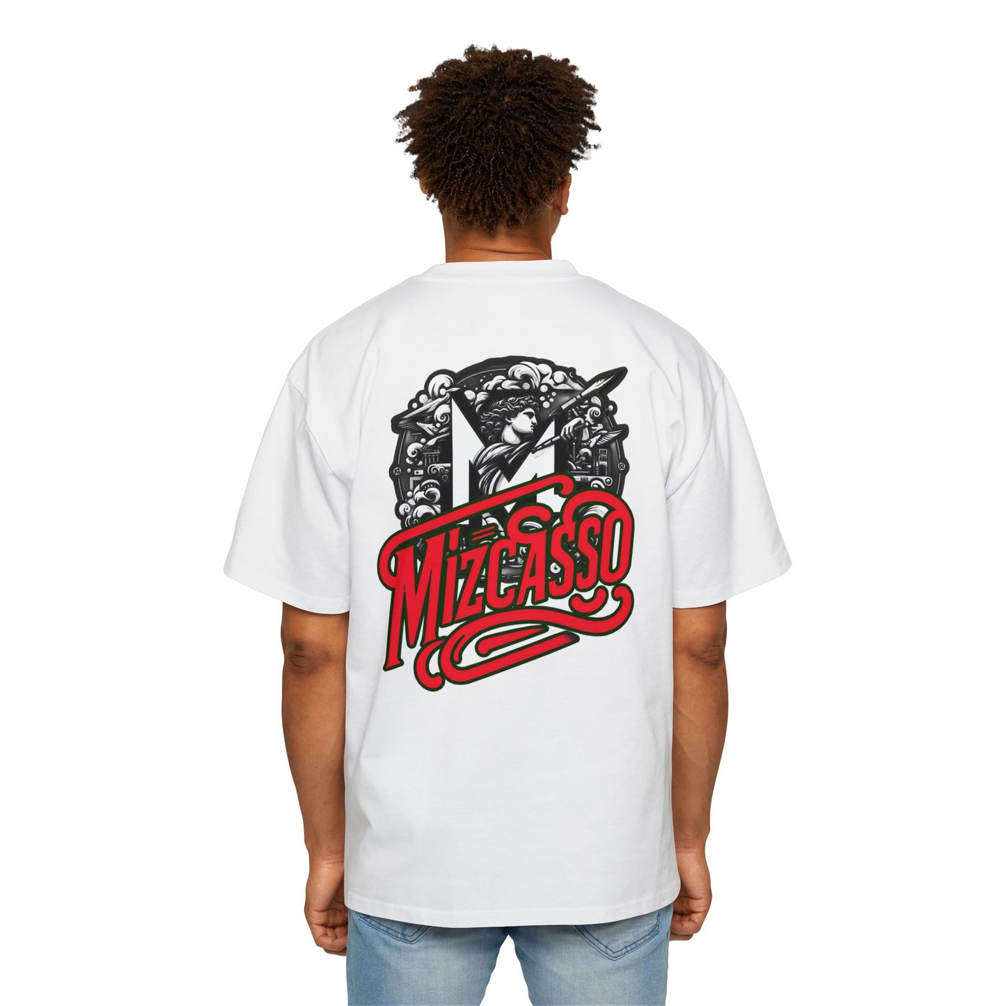 Men's Heavy Oversized Tee - Mizcasso Graphic Design