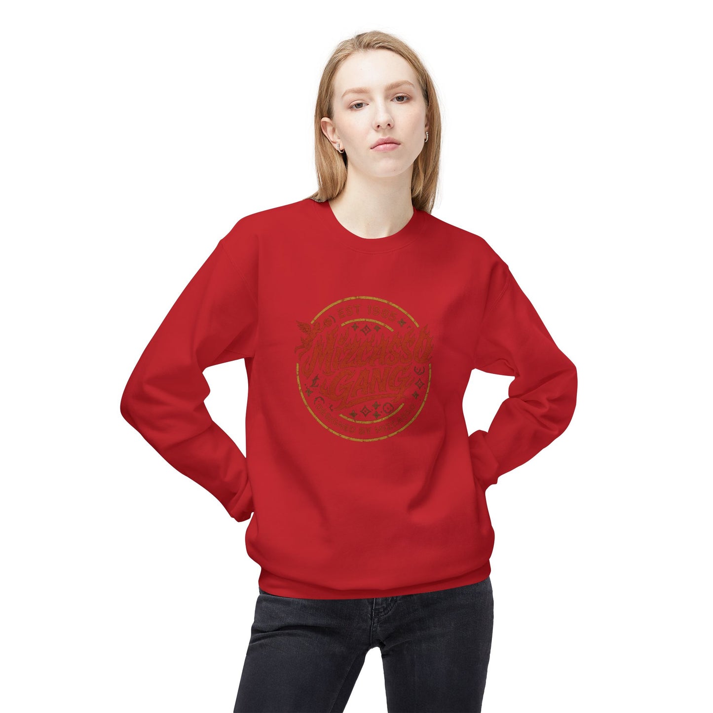 Vintage Mizcasso Gang Unisex Crewneck Sweatshirt - Soft & Stylish