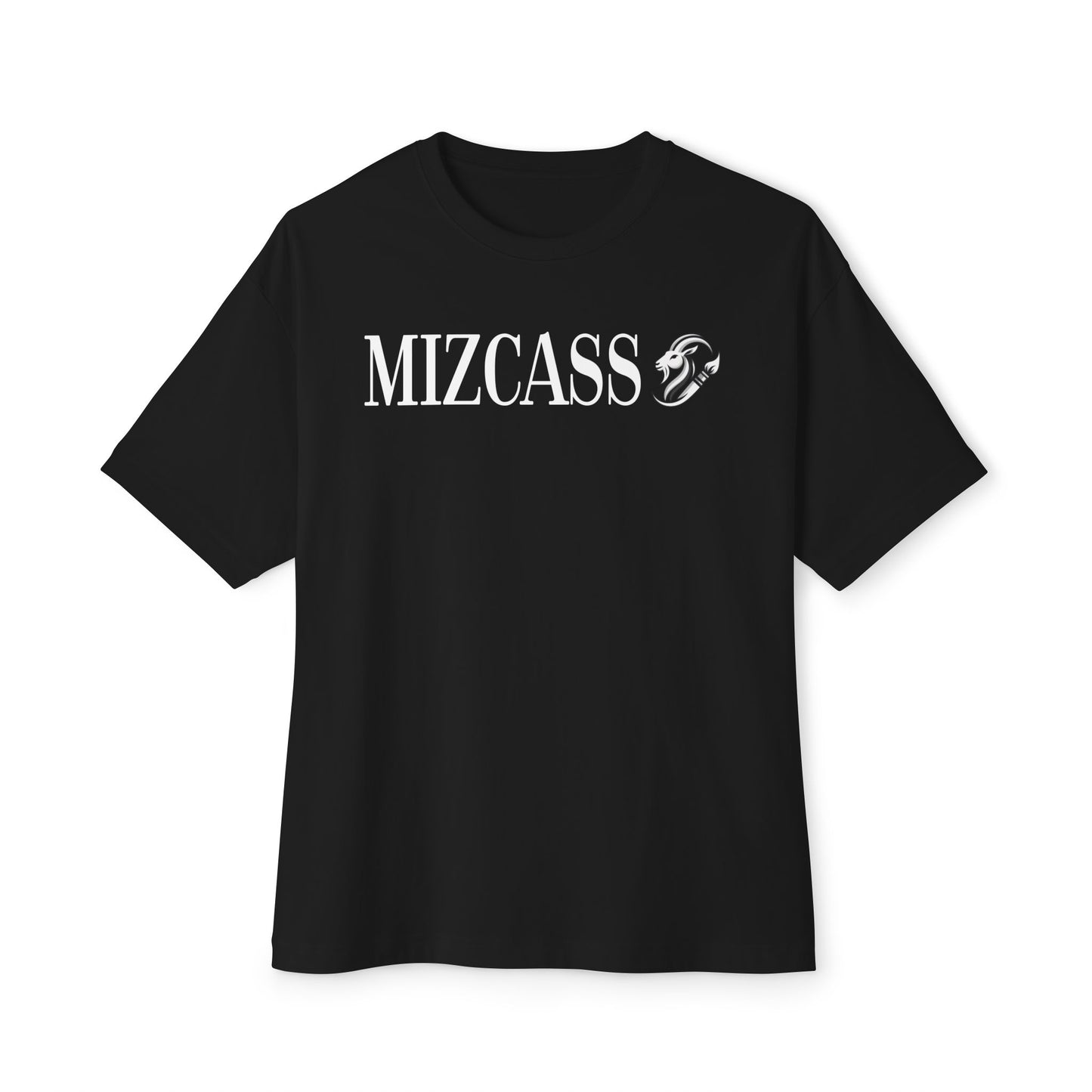 Mizcass Graphic Tee — Bold Logo Oversized Boxy T-Shirt