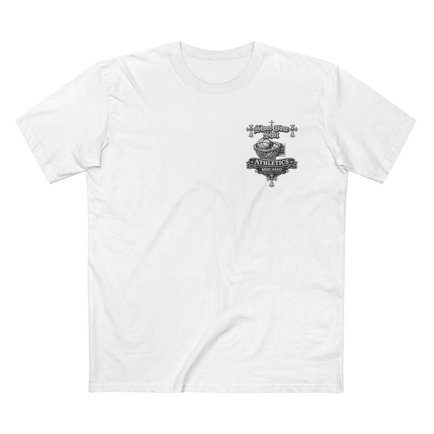 SYS Mizcasso Crest T-Shirt — Gothic Shield Logo Tee