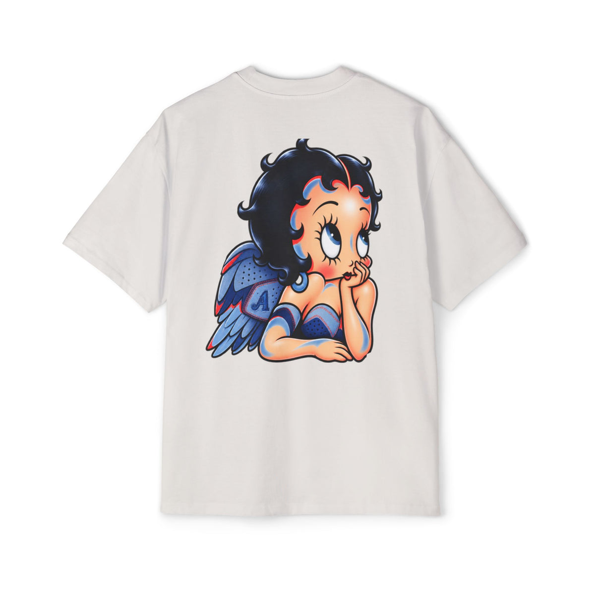 Betty Boop Angel Graphic Tee — Vintage Cartoon Oversized T-Shirt