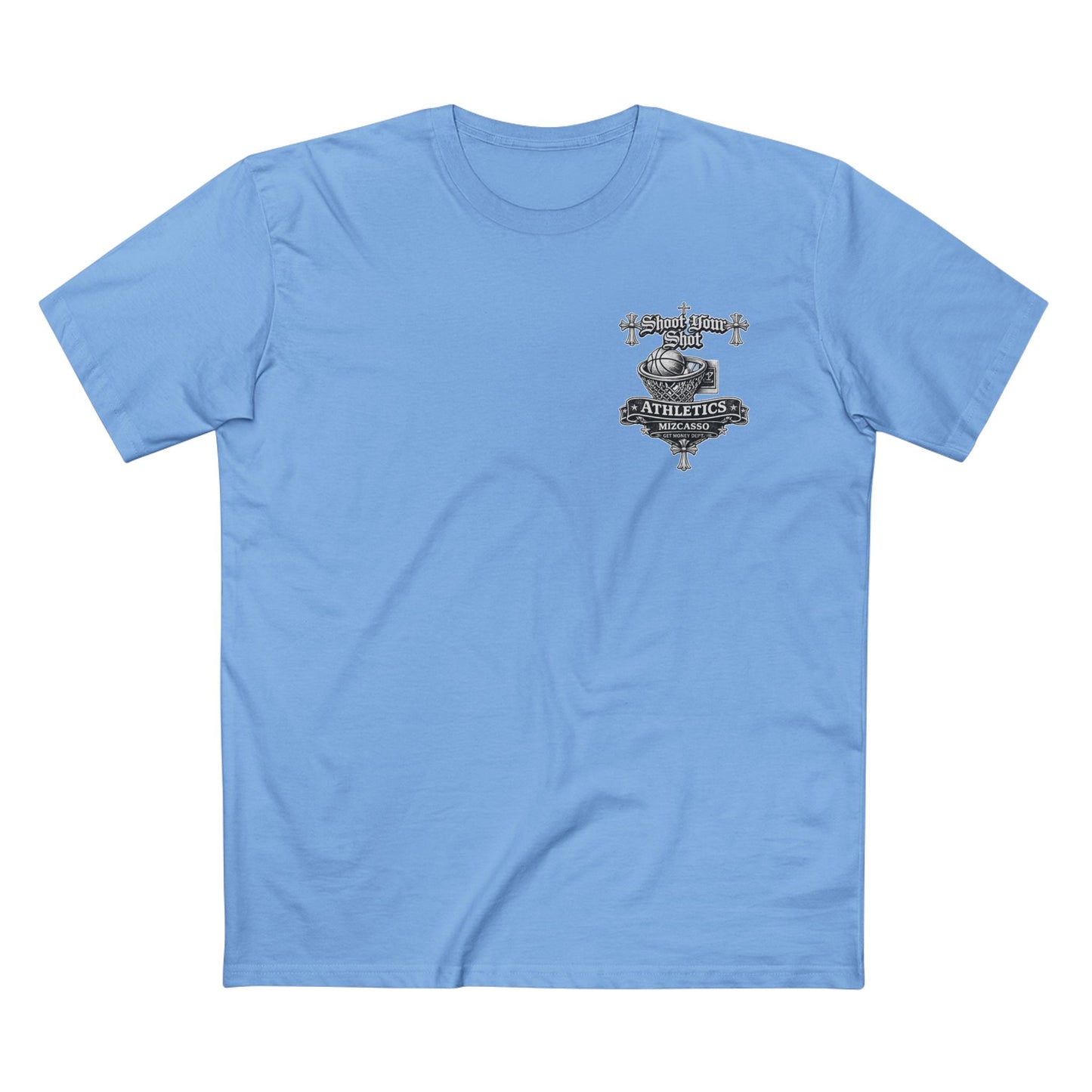 SYS Mizcasso Crest T-Shirt — Gothic Shield Logo Tee