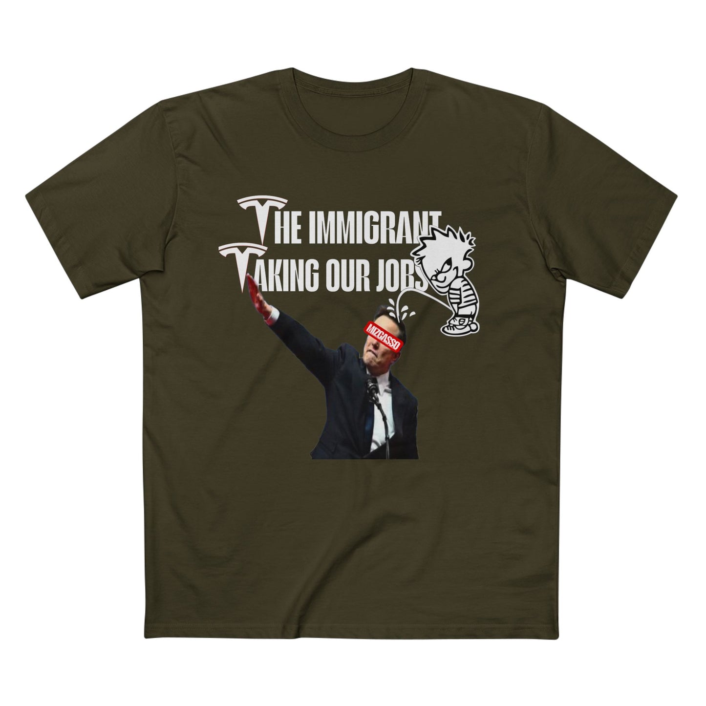 Funny Immigrant Job Humor Tee - Adult Staple T-Shirt