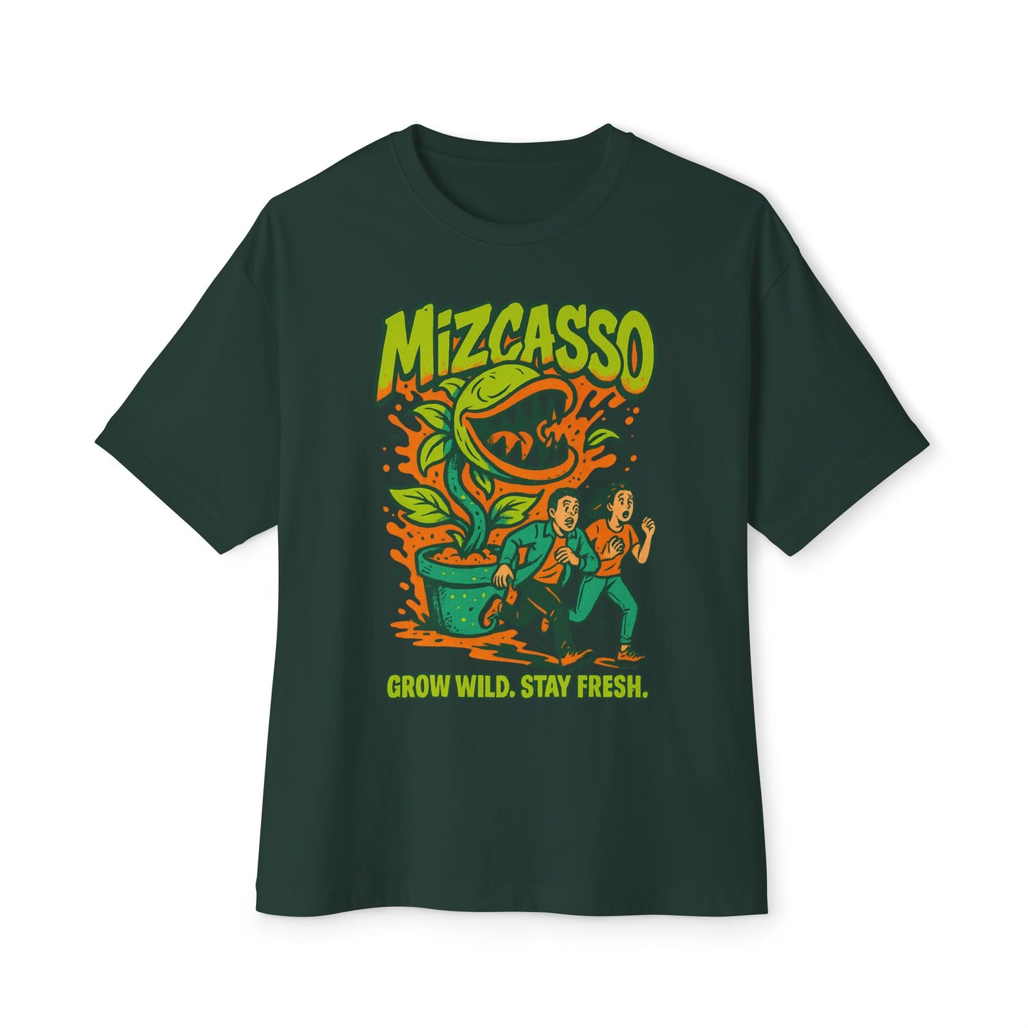 Mizcasso Grow Wild Stay Fresh Unisex Oversized Tee