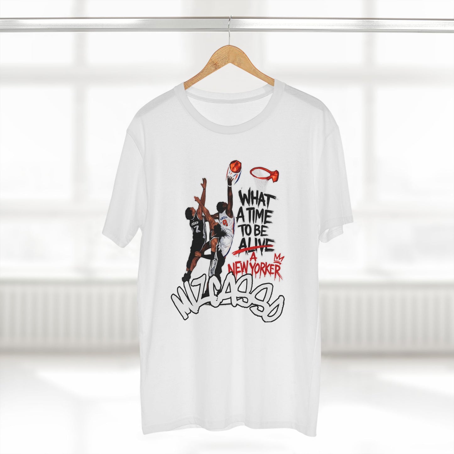 Basketball Graphic Tee — "What A Time To Be Alive" New Yorker Design