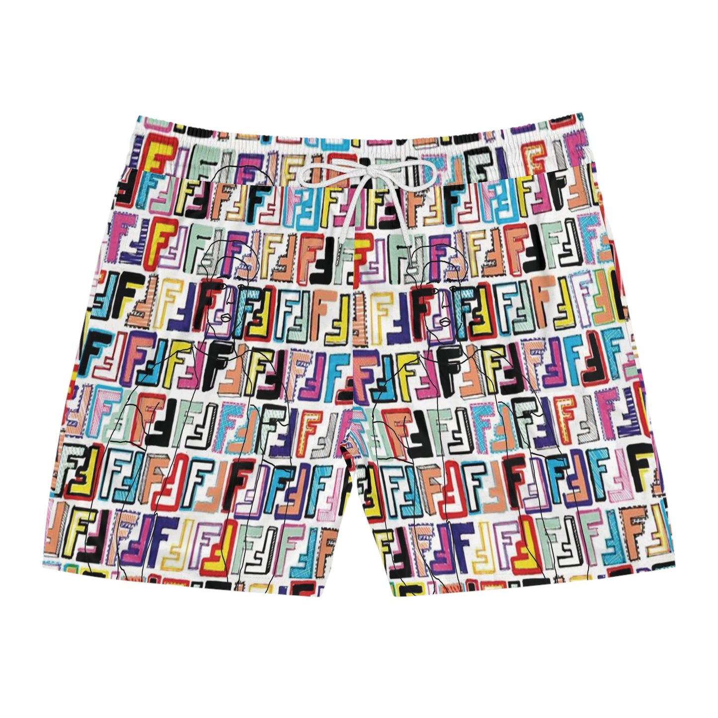 Men's Mid-Length Swim Shorts (AOP)