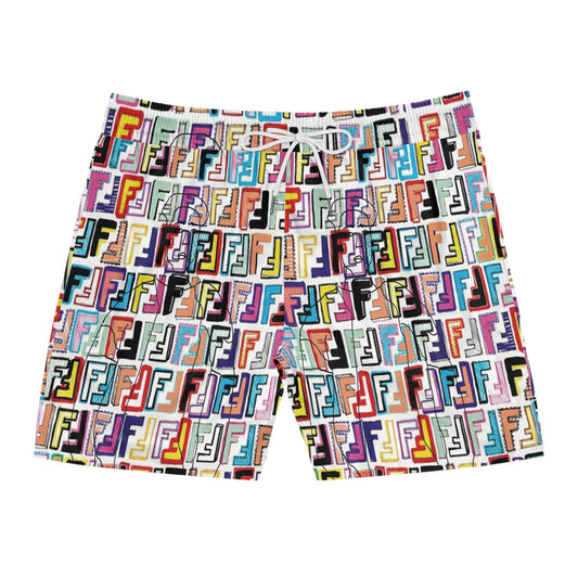 Men's Mid-Length Swim Shorts (AOP)