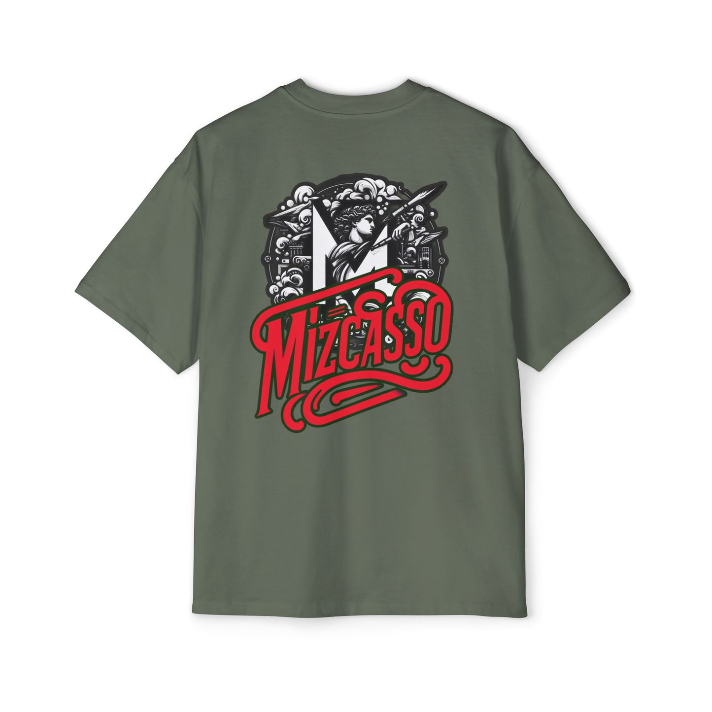 Men's Heavy Oversized Tee - Mizcasso Graphic Design