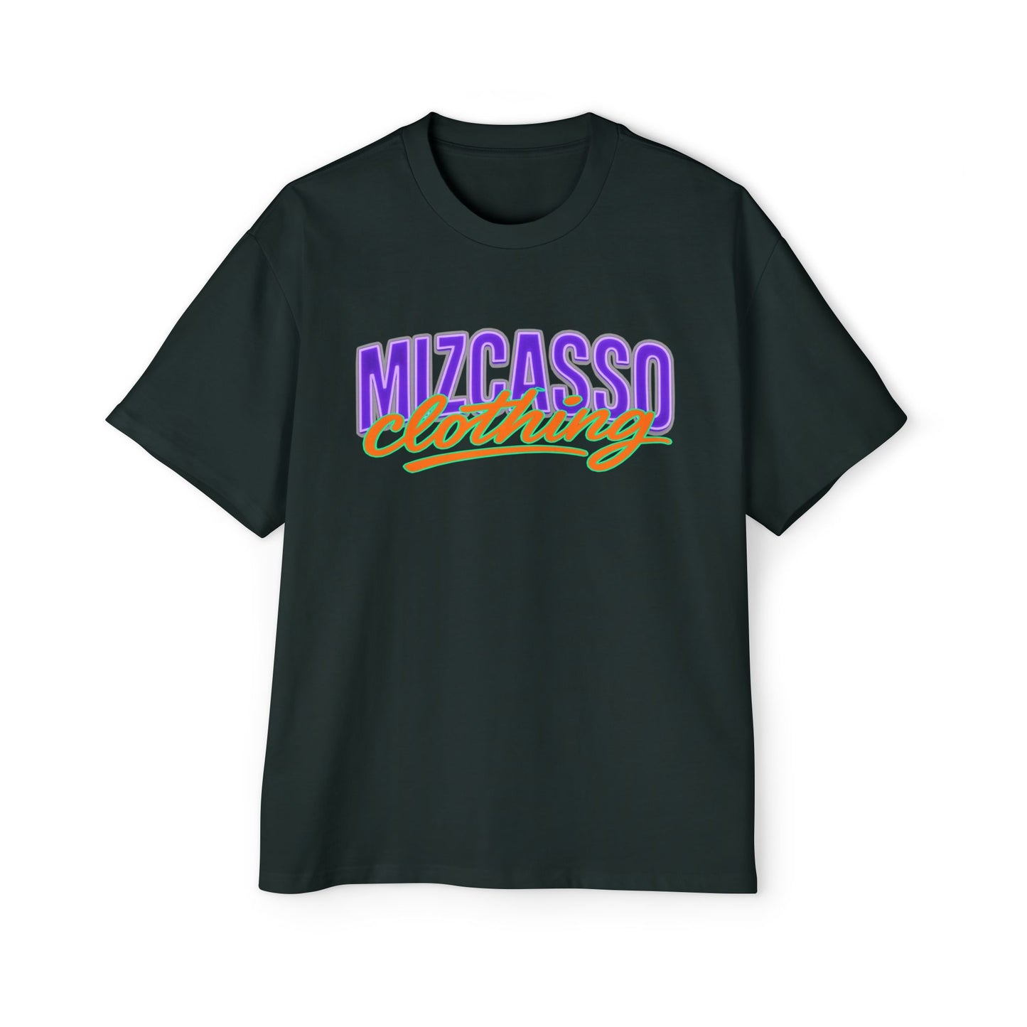 Men's Heavy Oversized Tee - Mizcasso Clothing with Brooklyn Bridge Design