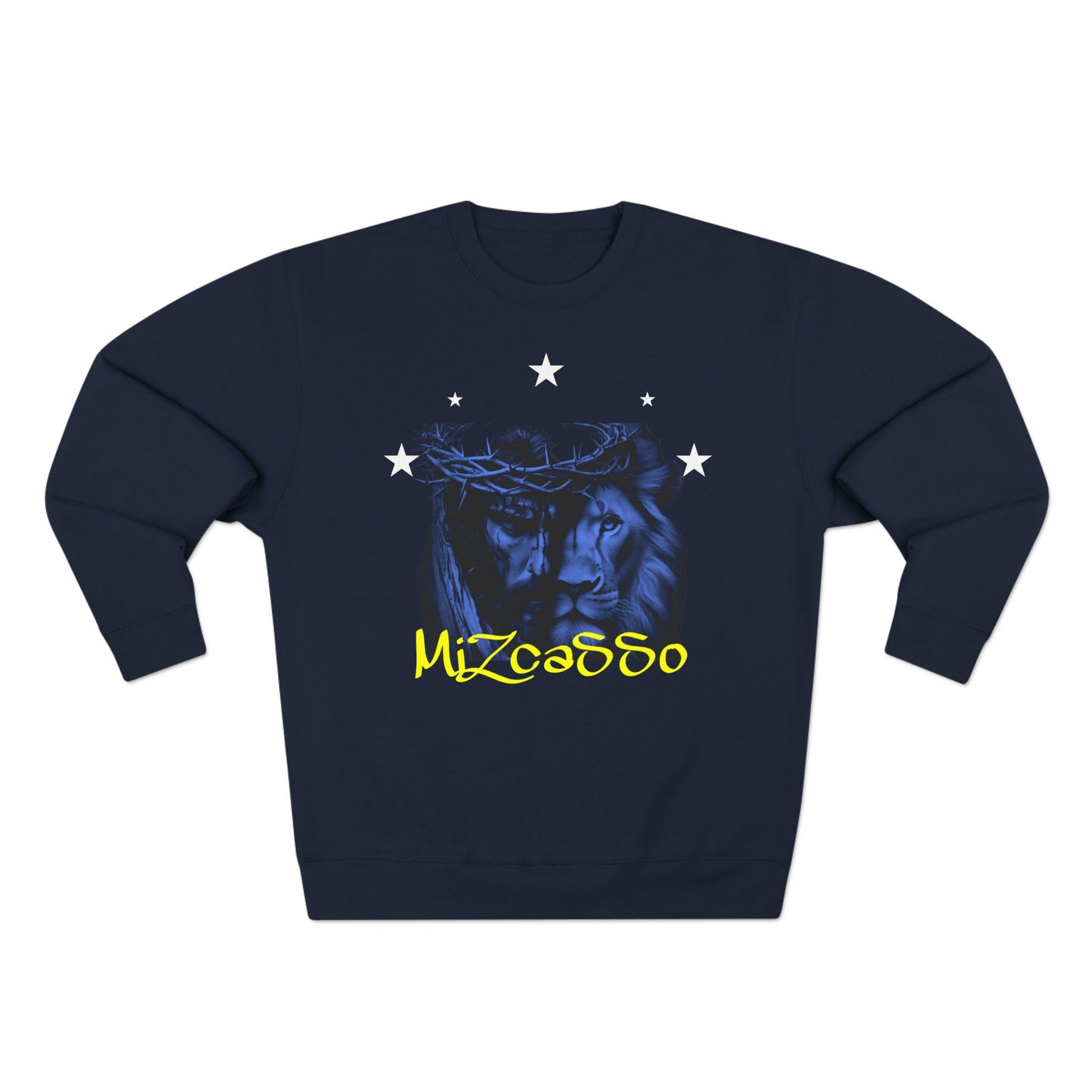 Wild Spirit Unisex Crewneck Sweatshirt with Lion Design