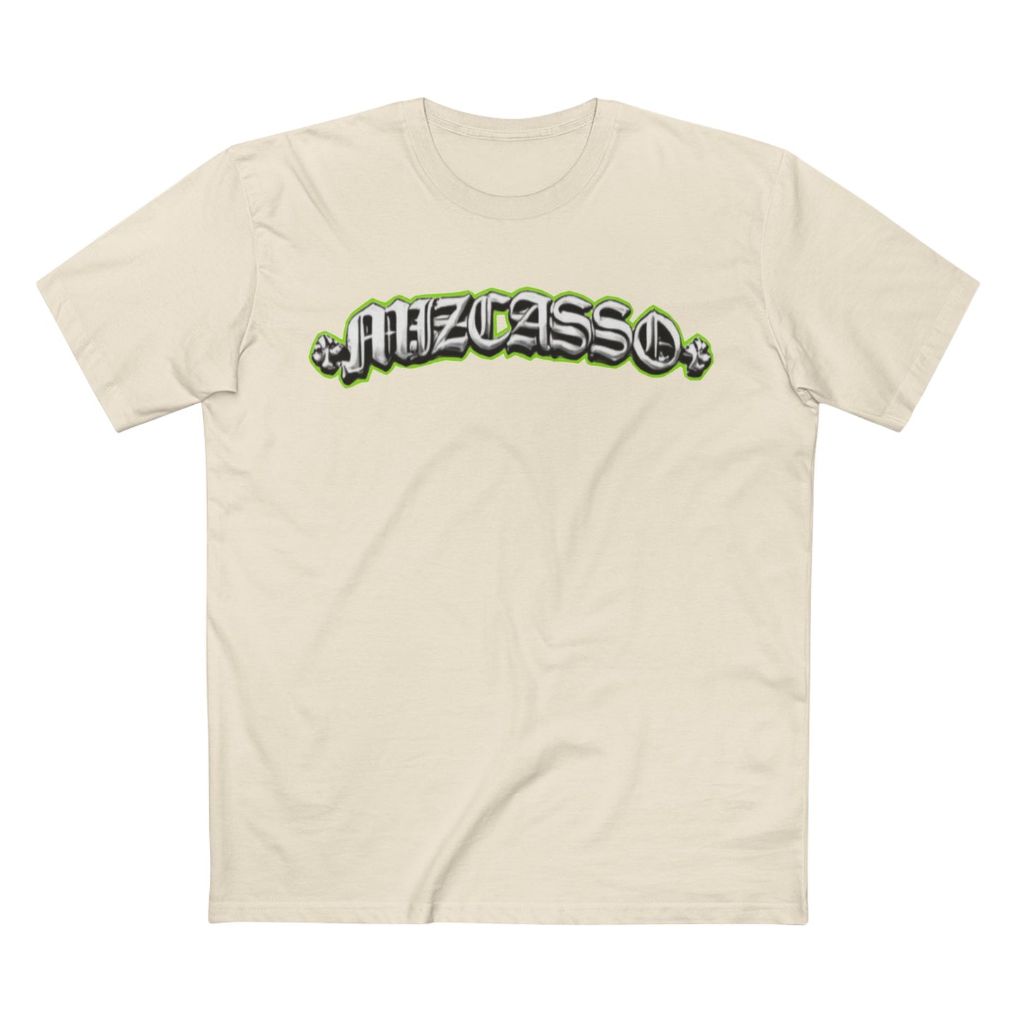 Muzcasso Zebra '95' Graphic Tee – Neon Striped Zebra Retro Streetwear