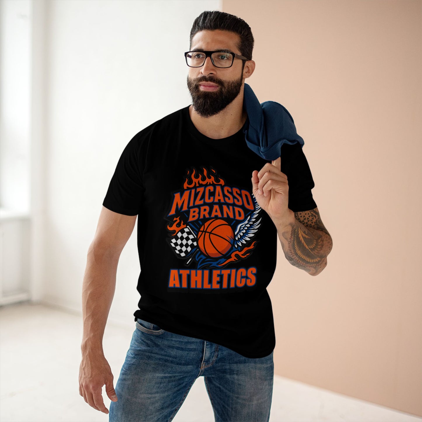 Mizcasso Brand Athletics Fireball Tee - Perfect for Sports Enthusiasts
